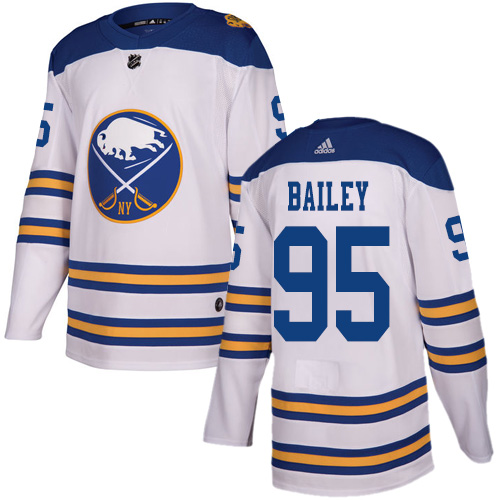 Adidas Sabres #95 Justin Bailey White Authentic 2018 Winter Classic Stitched NHL Jersey